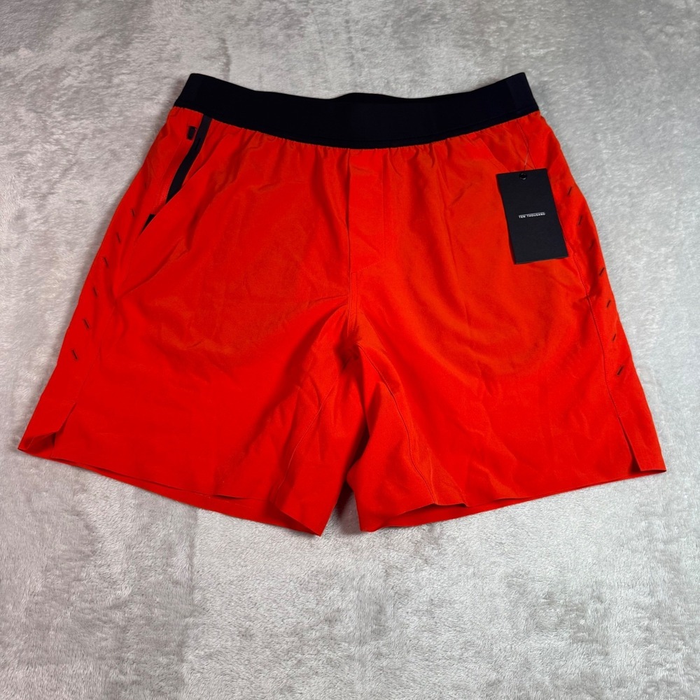 NWT Ten Thousand Mens The Interval 7 inch Short Bike M Orange Unlined